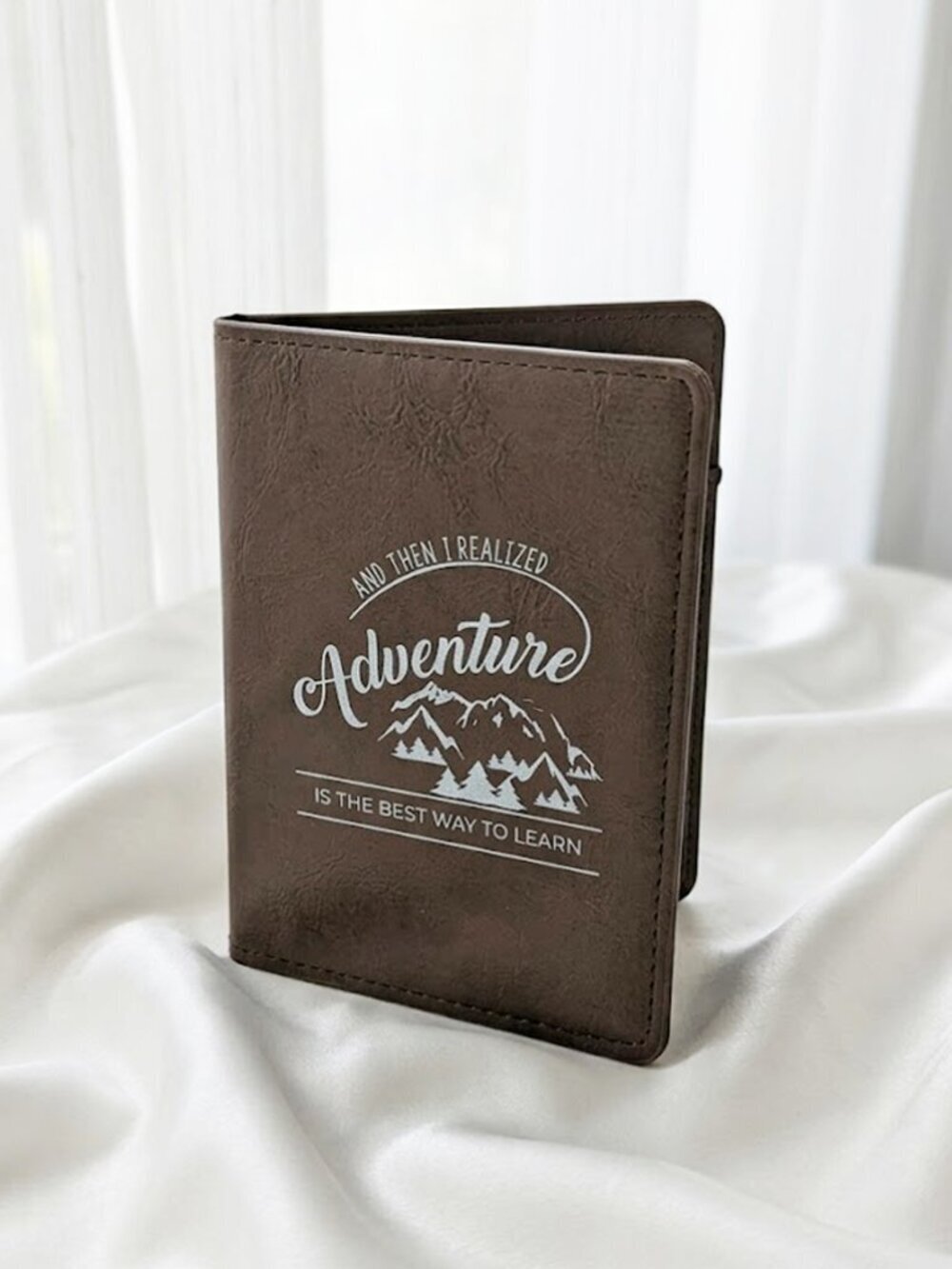  Ladies Brown Adventure Passport Case